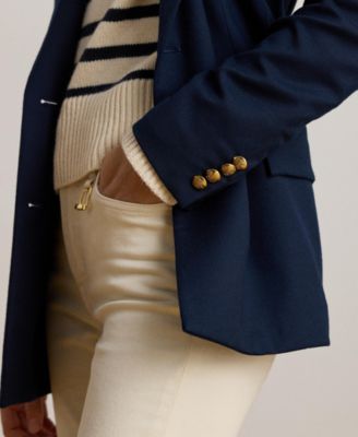 Women's Double-Breasted Twill Blazer