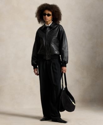 Women's Woven Embroidered Bomber Jacket