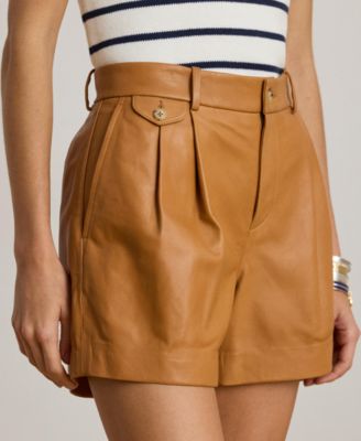 Women's Wide-Leg Pleated Shorts