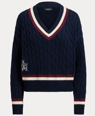 Women's Cable-Knit Cricket Sweater