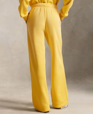 Women's Drawstring Fleece Wide-Leg Sweatpant