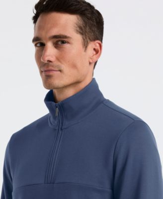 Men's Neoprene Quarter-Zip Long-Sleeve Sweater