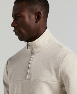 Men's Neoprene Quarter-Zip Long-Sleeve Sweater