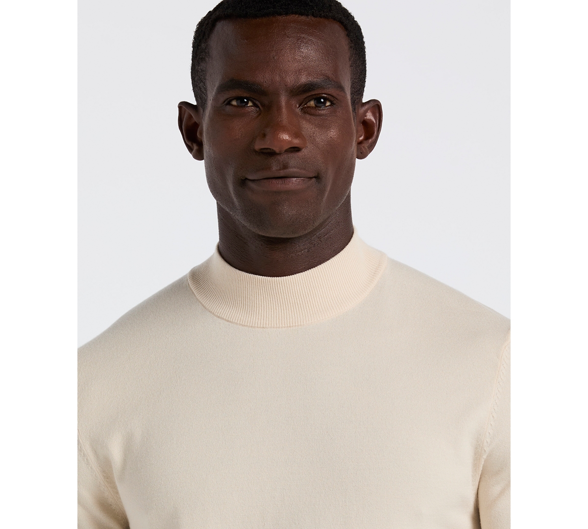 Perry Ellis Men's Long Sleeve Mock Neck Pullover Sweater