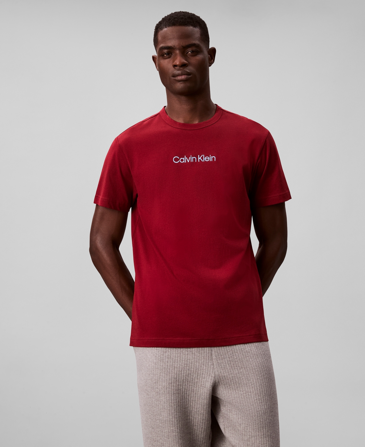 Calvin Klein Men's Modern Cotton Crewneck Pajama Shirt