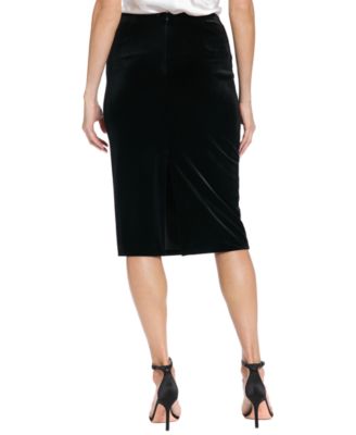 Women's Long Velvet Pencil Skirt