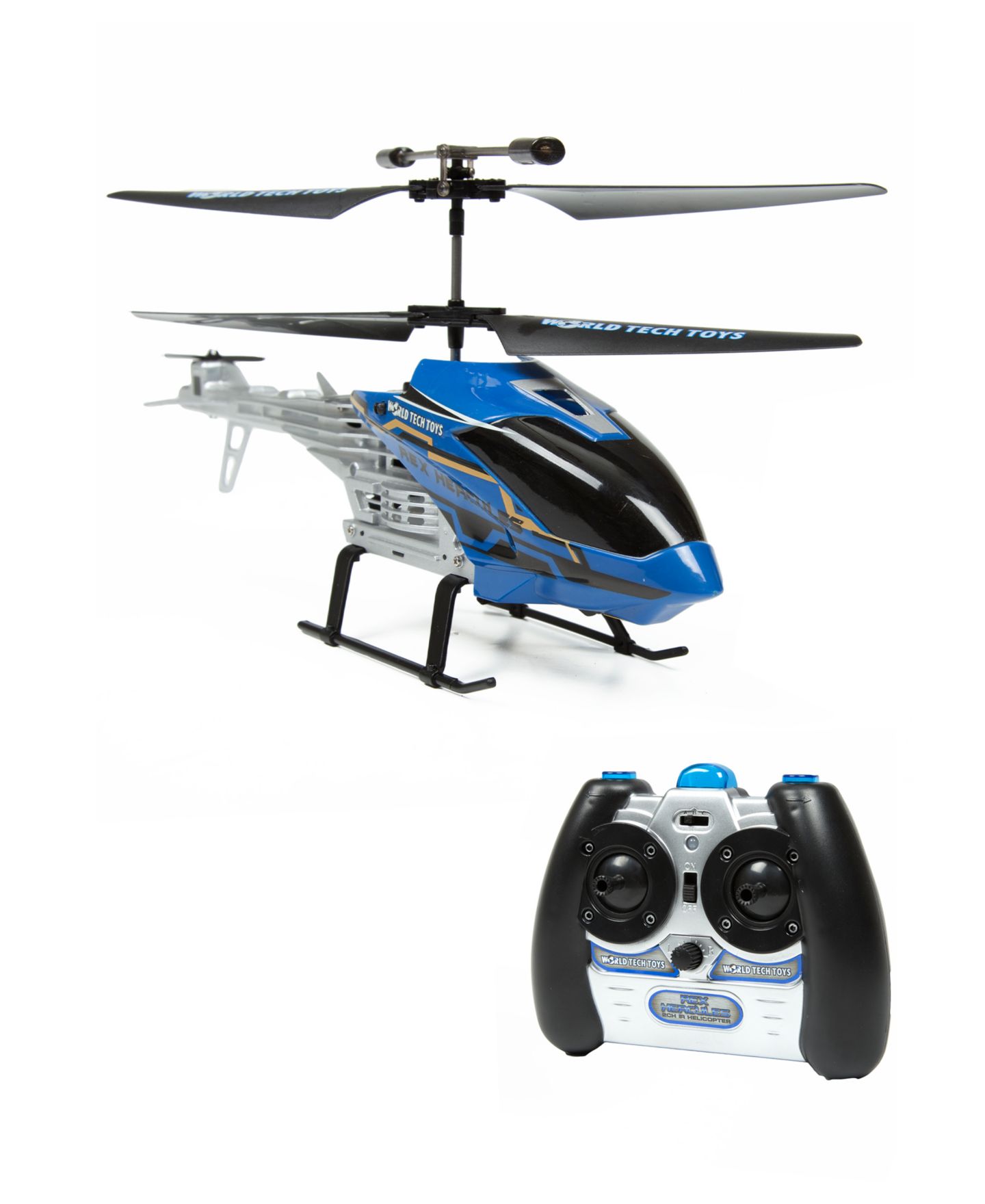 Детская игрушка World Tech Toys Rex Hercules IR Unbreakable Remote Control Helicopter — фото 1
