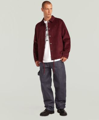 Men's Straight-Fit Collared Corduroy Jacket