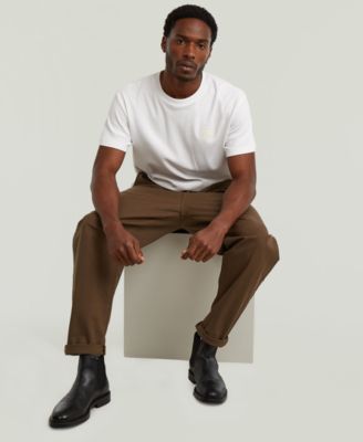Men's Pleated Relaxed-Fit Chino Pants
