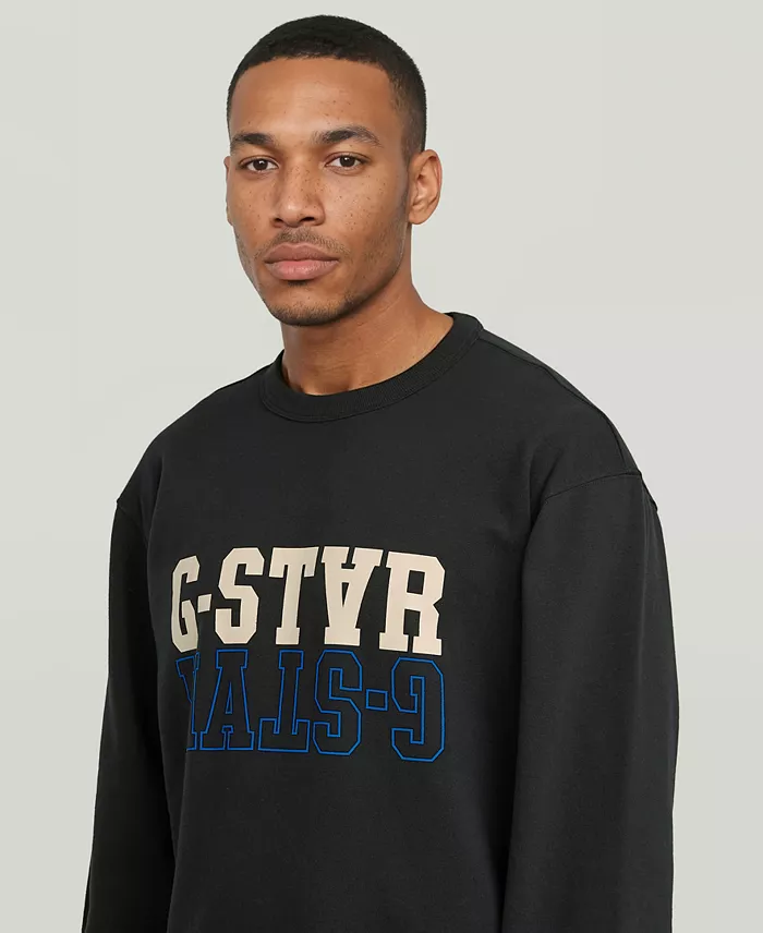 Long-Sleeve Relaxed-Fit Logo Sweatshirt - thumbnail 4