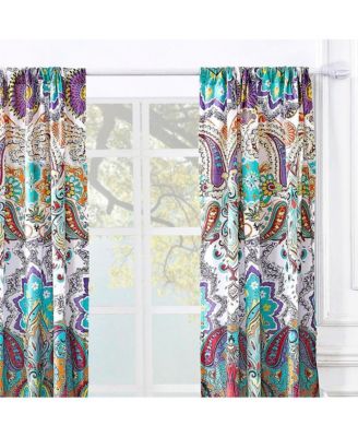 Barefoot Bungalow Nirvana Window Panel Pair - 42x84", Teal
