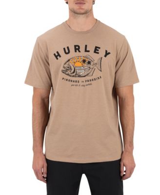 Hurley - Men's Piranhas Short-Sleeve Crewneck T-Shirt