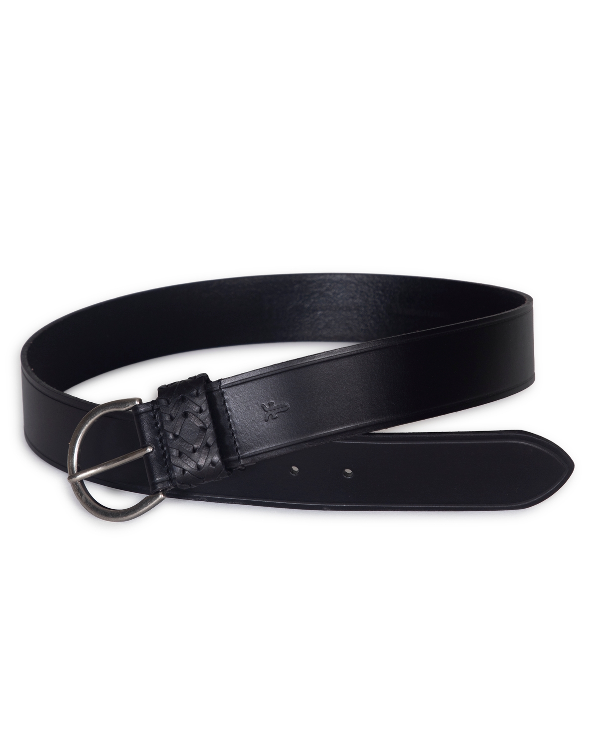 Frye Women's 40mm With Woven Keeper Belt In Black