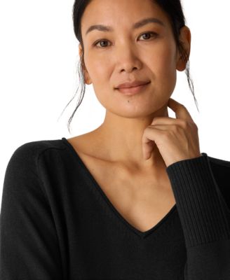 Women's V-Neck Long-Sleeve Sweater