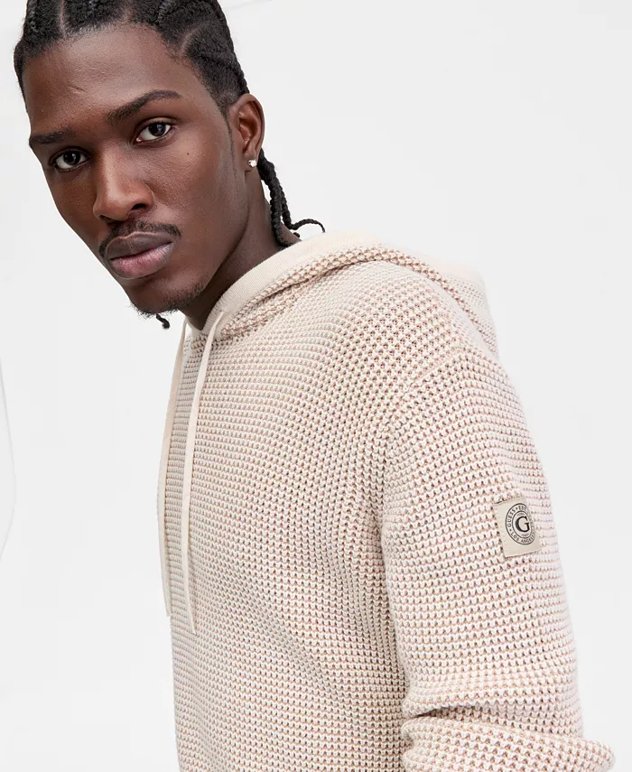 Men's Waffle Hoodie Sweater - thumbnail 3