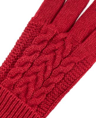 Women's Touchscreen Cable Knit Gloves