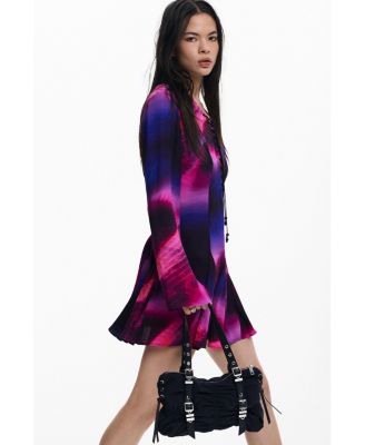 Women's Dress with ribbon neckline