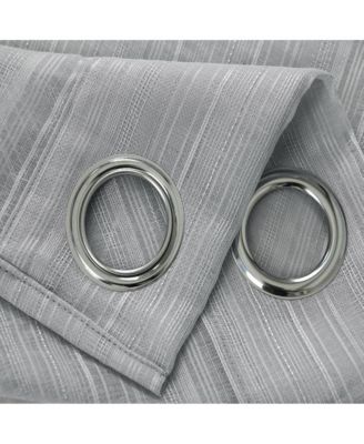 Erica Doily Stripe Grommet Panel Pair - 54x90"