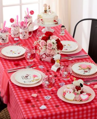 Snoopy Valentine's Day Tumblers, Set of 4