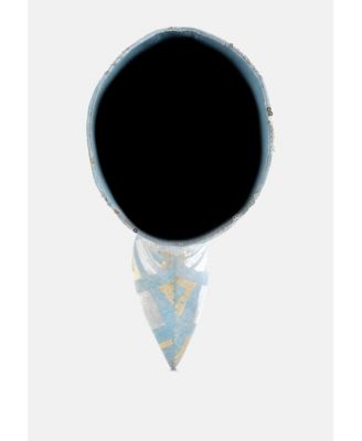 Womens Sharmin Checkered Sequin Knee High Boots