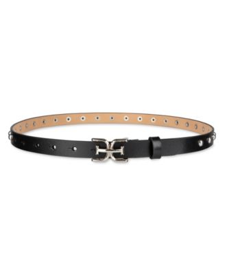 Women's Ultra Skinny Double-E Logo Plaque Belt