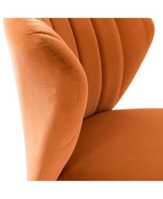 Set of 2  Polyester Velvet Modern Design, Upholstered  Milia Dining Chair