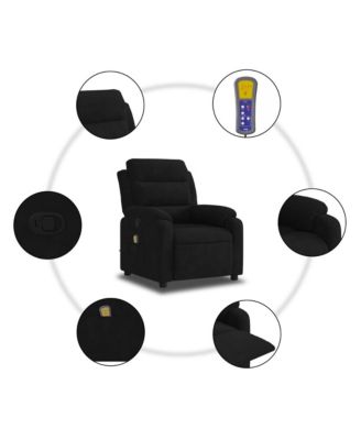 Massage Recliner Chair Black Velvet Standard Massage Chair