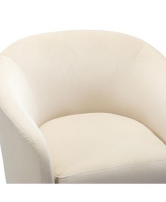 Swivel Accent Chair with Gold Metal Base for Living Room Nursery