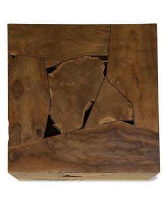 Coffee Table Brown Genuine Teak Medium Coffee Table Square