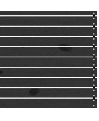 Garden Lounge Set Black Solid Pinewood Standard Modular