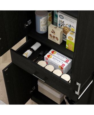71" Kitchen Pantry Cabinet with Drawer and Adjustable Shelf