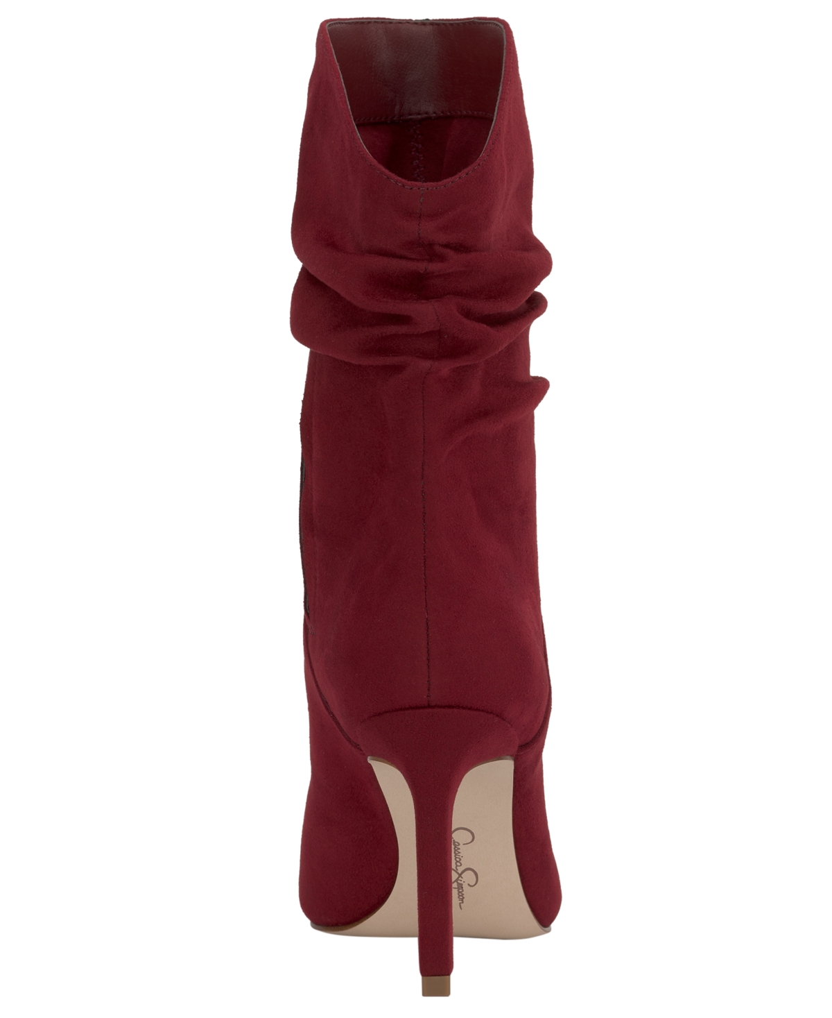 Jessica Simpson Women's Elisti Slouchy Pointed-toe Dress Booties In Burgundy
