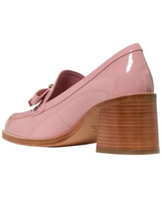 Women's Deco Bow Heeled Loafers
