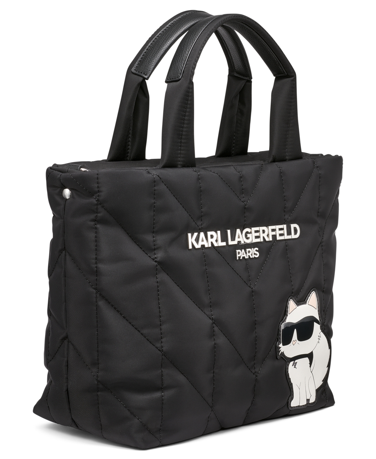 Karl Lagerfeld Voyage Mini Top Zip Tote Bag In Black