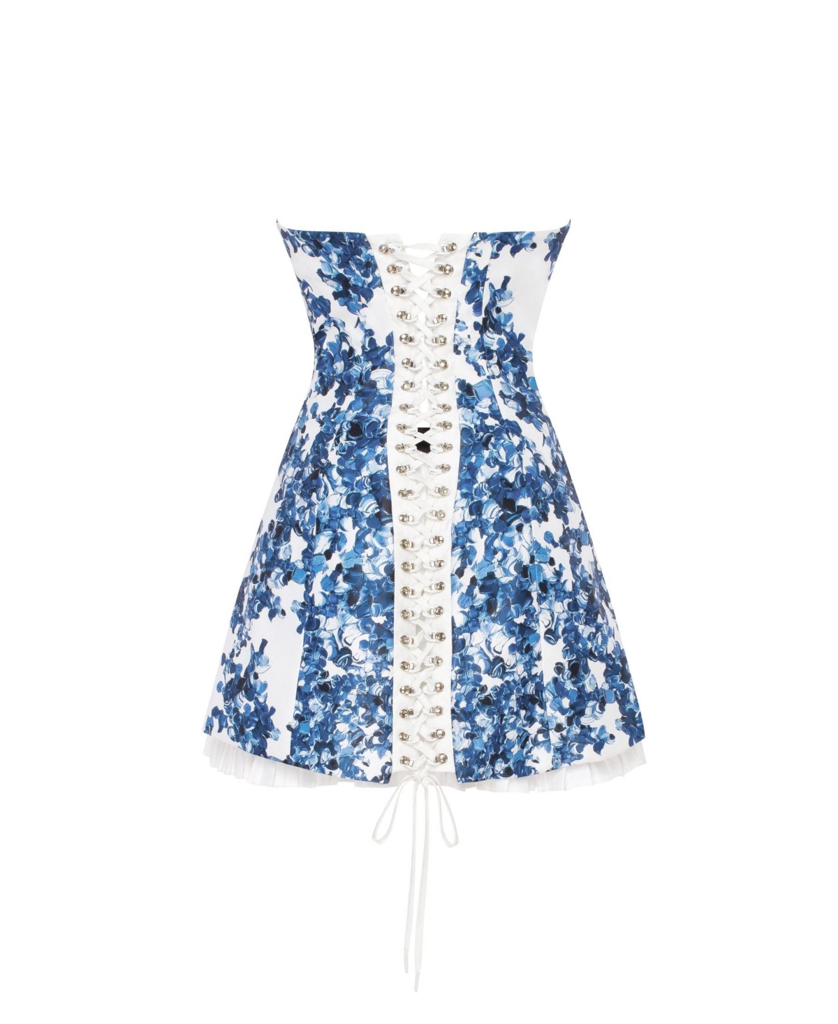 Milla Women's Strapless Mini Dress With Accent Lacing