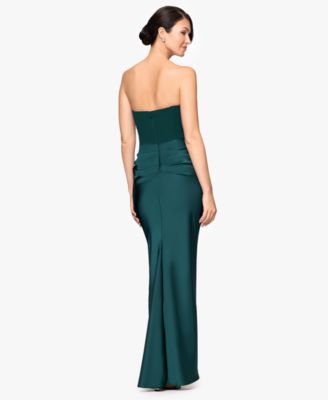 Petite Strapless Long Gown