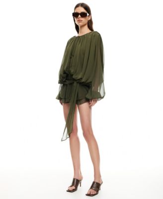 Women's Elements Back Button Mini Dress