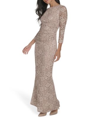 Women's 3/4-Sleeve Side Tuck Gown