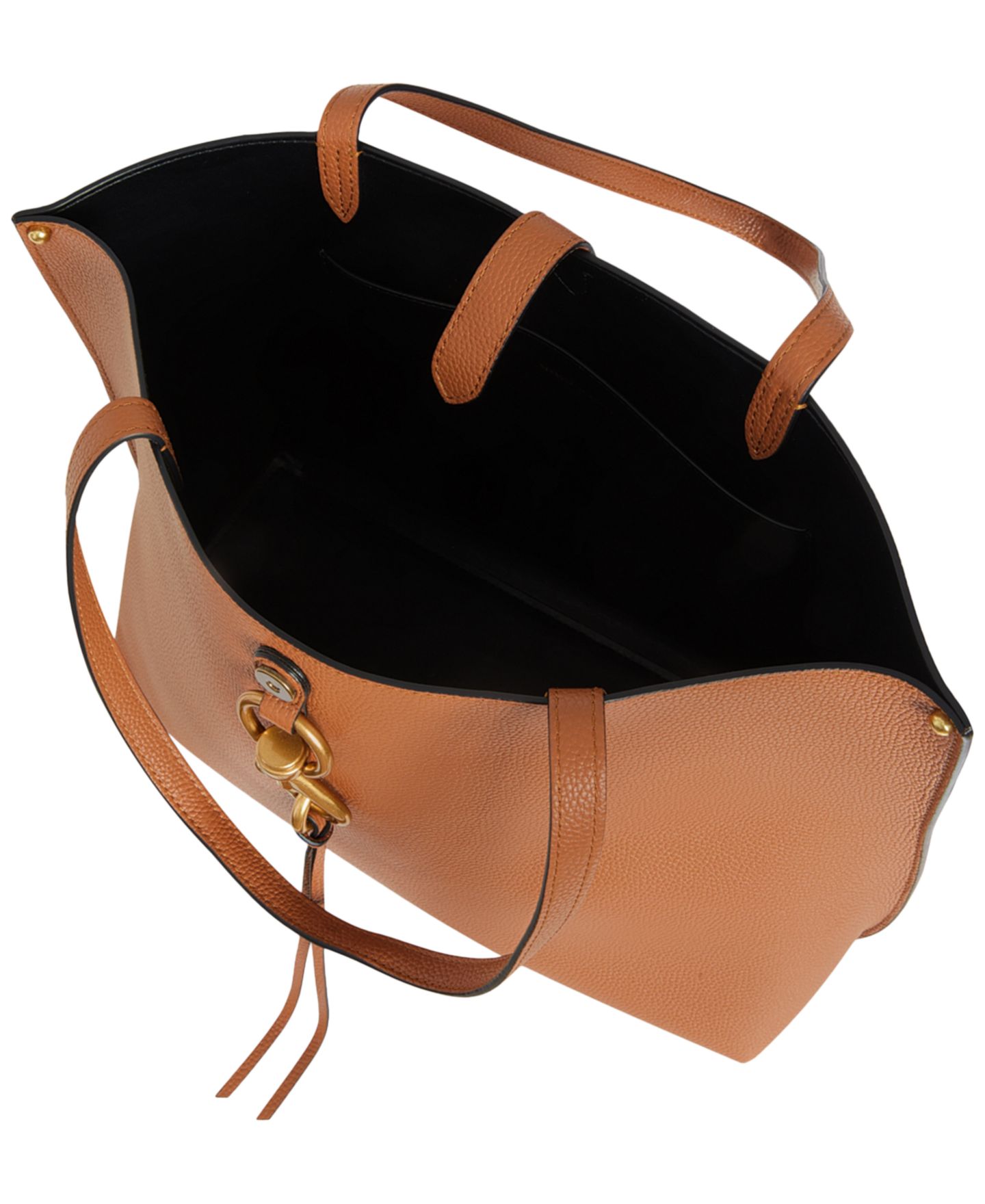 Женская сумка Rebecca Minkoff Megan Medium Leather, цвет: Caramello — фото 4