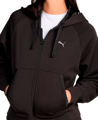 Women's Elevated Satin Full-Zip Fleece Hoodie
