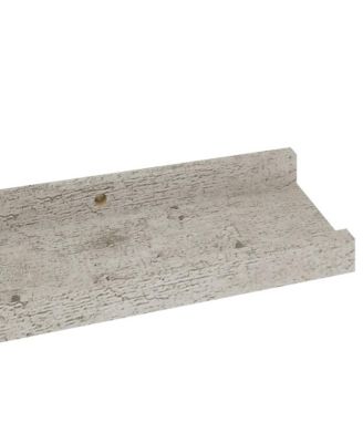 Wall Shelf Set of 2 Concrete grey MDF 23.6x3.5x1.2 in