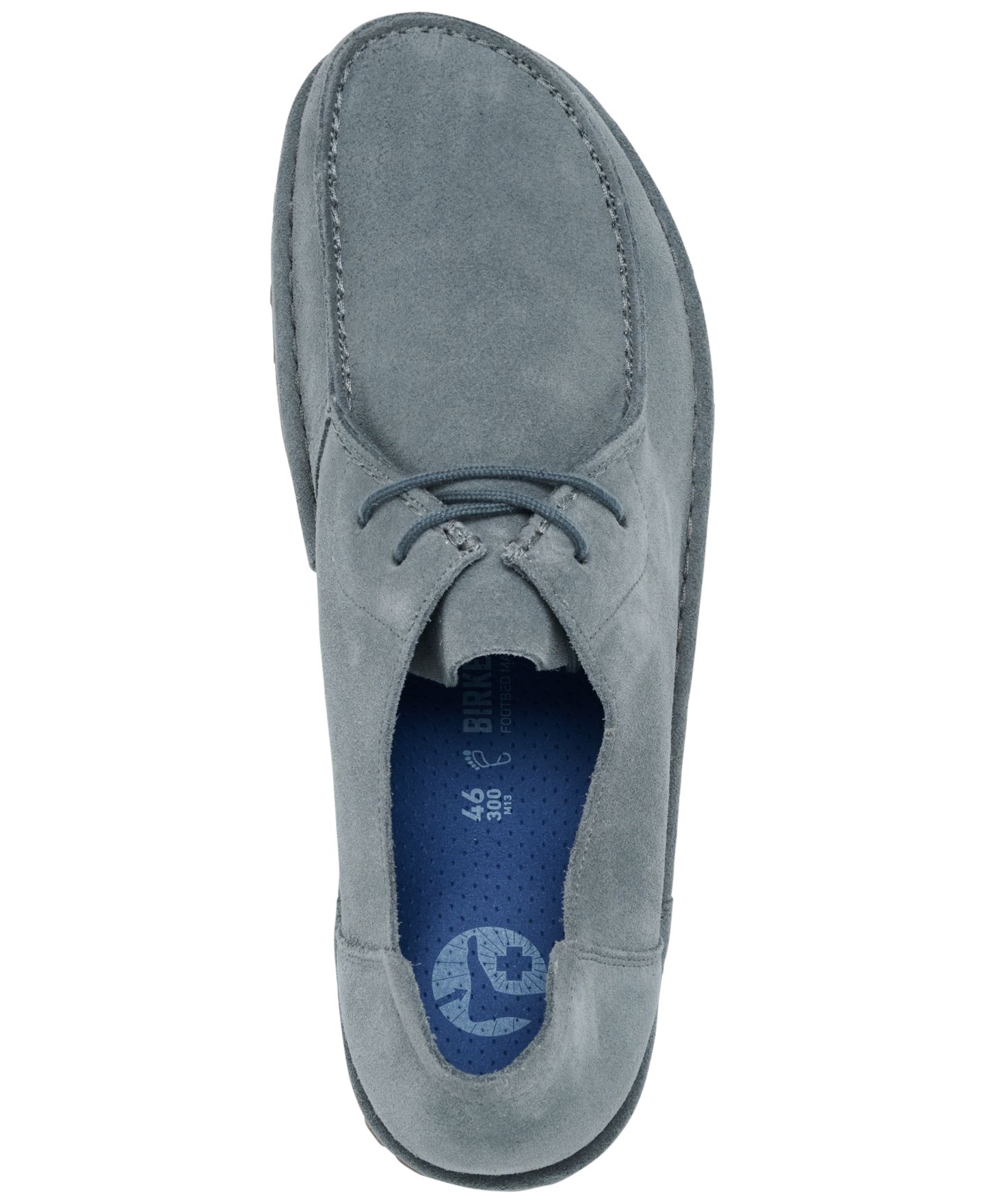 Мужские кроссовки Birkenstock Utti Lace Suede Leather Casual, цвет: Серый — фото 5