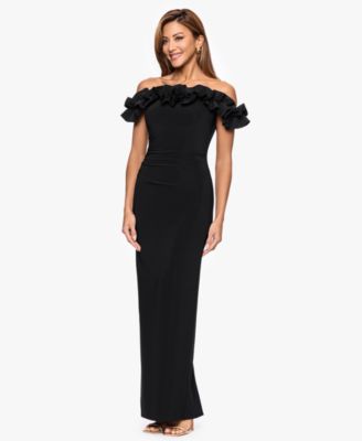 Women's Off-The-Shoulder Ruffle Long Dress