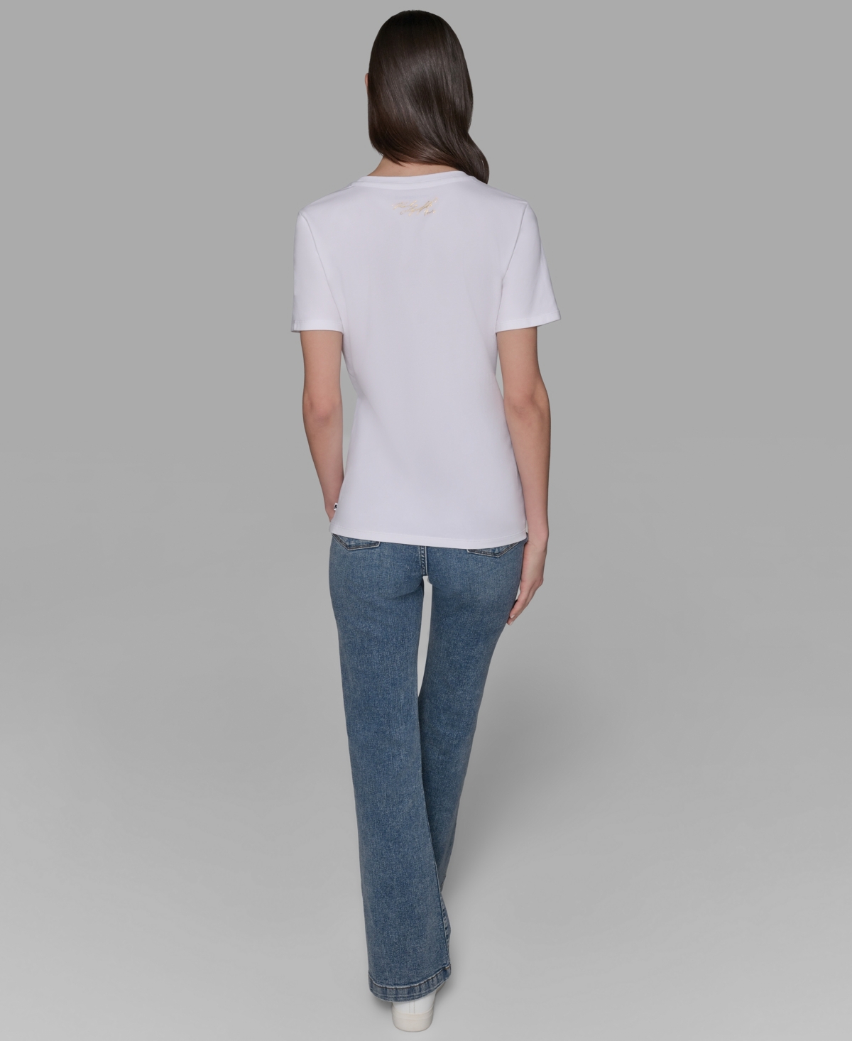 Karl Lagerfeld Women's Floral Short-sleeve T-shirt In White