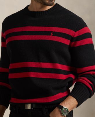 Men's Big & Tall Long-Sleeve Striped Sweater