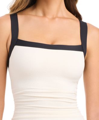 Women's I'm With The Band Square-Neck One-Piece Swimsuit