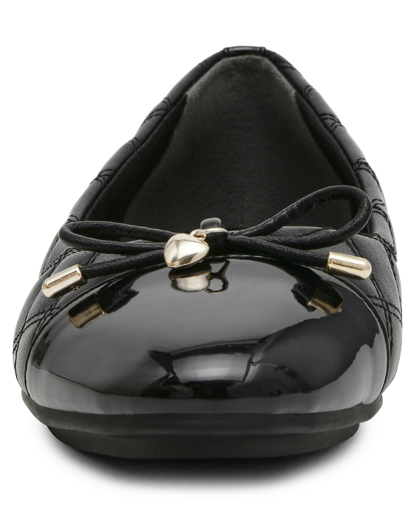 Женские стёганые балетки Anne Klein Luci с мыском-кэпом, цвет: Чёрный — фото 7