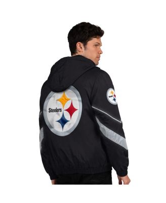 Men's Black/Gold Pittsburgh Steelers Thursday Night Gridiron Full-Zip Jacket