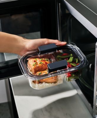Brilliance 2.85-Cup Meal Prep 2-Compartment Food Storage Containers, 5-Pack