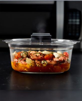 Brilliance 6-Pc. Glass Round Leak Proof Food Storage Containers Set